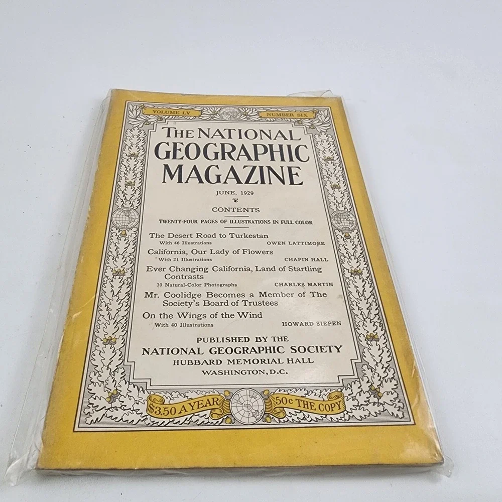 National Geographic Magazine June 1929 No Insert